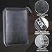Large Credit Card Holder Wallet Genuine Leather Passport Holder 42 Card Slots (Black)