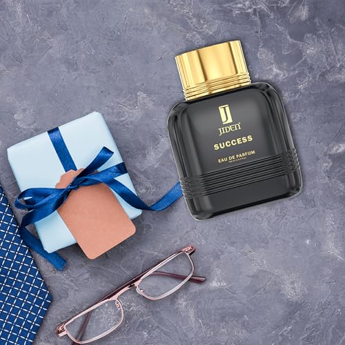Image of JIDEN Luxury Success Eau De Parfum Men, 100ml with Cedar, Vetiver & Cypress Notes - Premium Long Lasting Woody & Citrus Fragrance Spray - Gift For Friends | Gift for Men