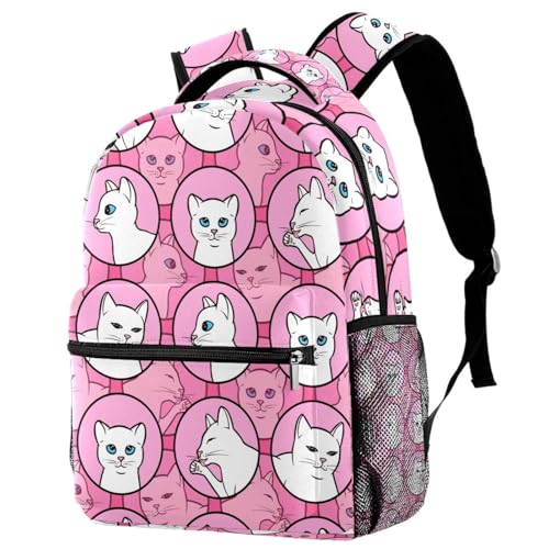 Sac de voyage décontracté grande capacité à motif chat multicolore