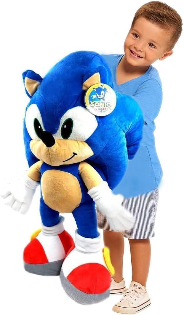 Sonic el Erizo Sonic Figura de Peluche Original Licencia 80 cm/ 31,4" (Peluche de Sonic 80 cm)