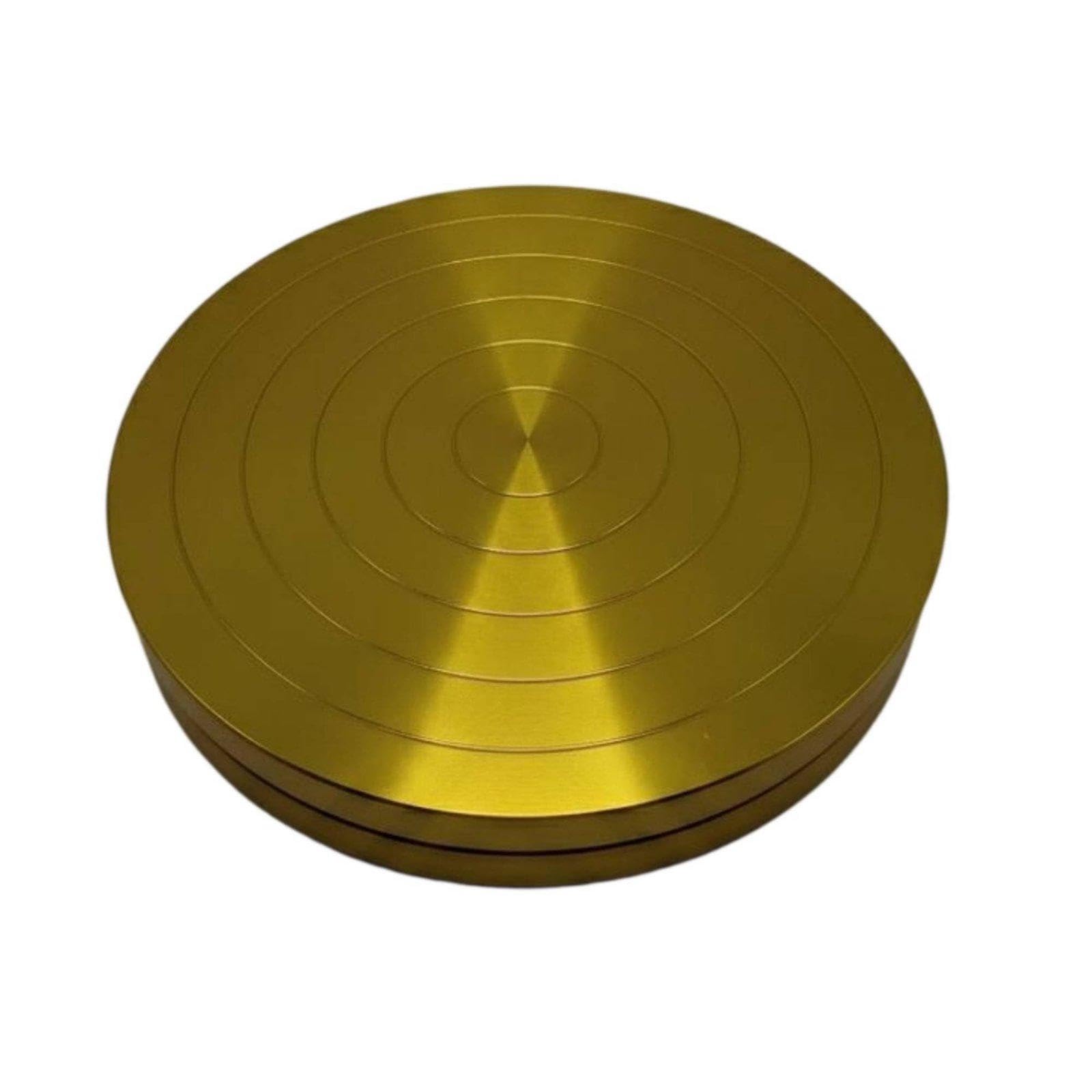Figure Skating Training Plate Aluminum Dance Rotation Disc Bearing Practice Turntable for Gymnasts, Dancers Gold 120-23mm-image-2