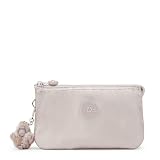 Kipling Creativity L Monedero Grande, Bolsas, Estuches, Metallic Glow (Plata)