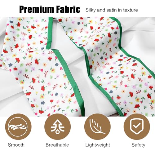 6Pcs Purse Scarf Handbags for Women, Travel Hair Head Skinny Hair Scarf Accessories with Bag Scarfs Handle for Package Band Gifts4