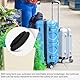 Luggage Feet Gepäck Füße für Koffer - Koffer Ersatzteile Satzteile, 4 er Schwarze Ersatzfüße aus Kunststoff mit 8 er Nägeln, Gepäckzubehör für Reparatur und Nachrüstung an Reisekoffer, Praktisch (4+8)