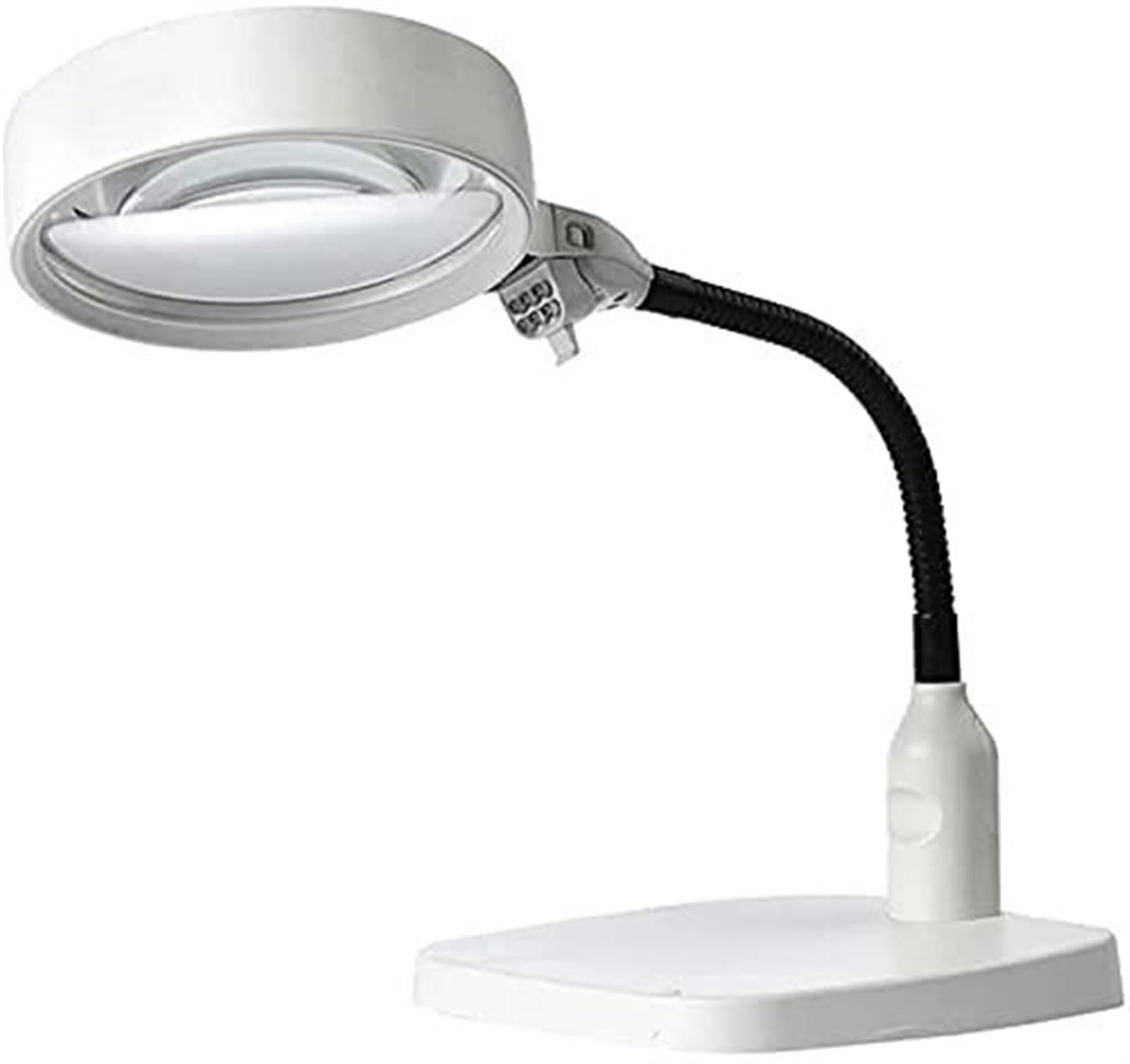 SaryEdge Magnifying glass Arm Hands Free Illuminated Glass Table Desk Lamp Magnifier Magnifying Magnifier Glass with Light LED Reading magnifying glass,