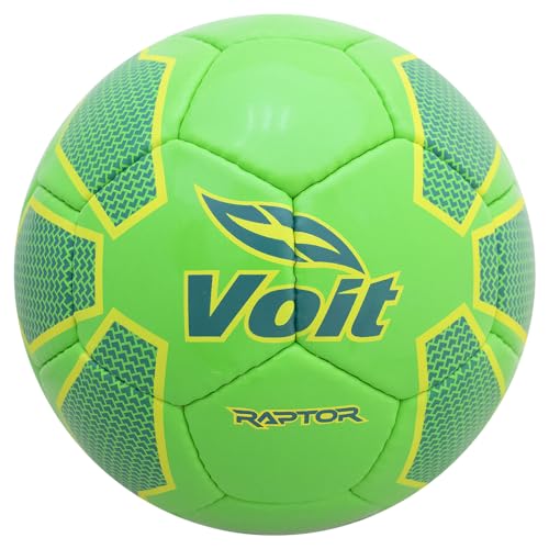 Voit Raptor No.5 Soccer Ball PVC - Hand-Stitched for Stability and Superior Grip, Unisex