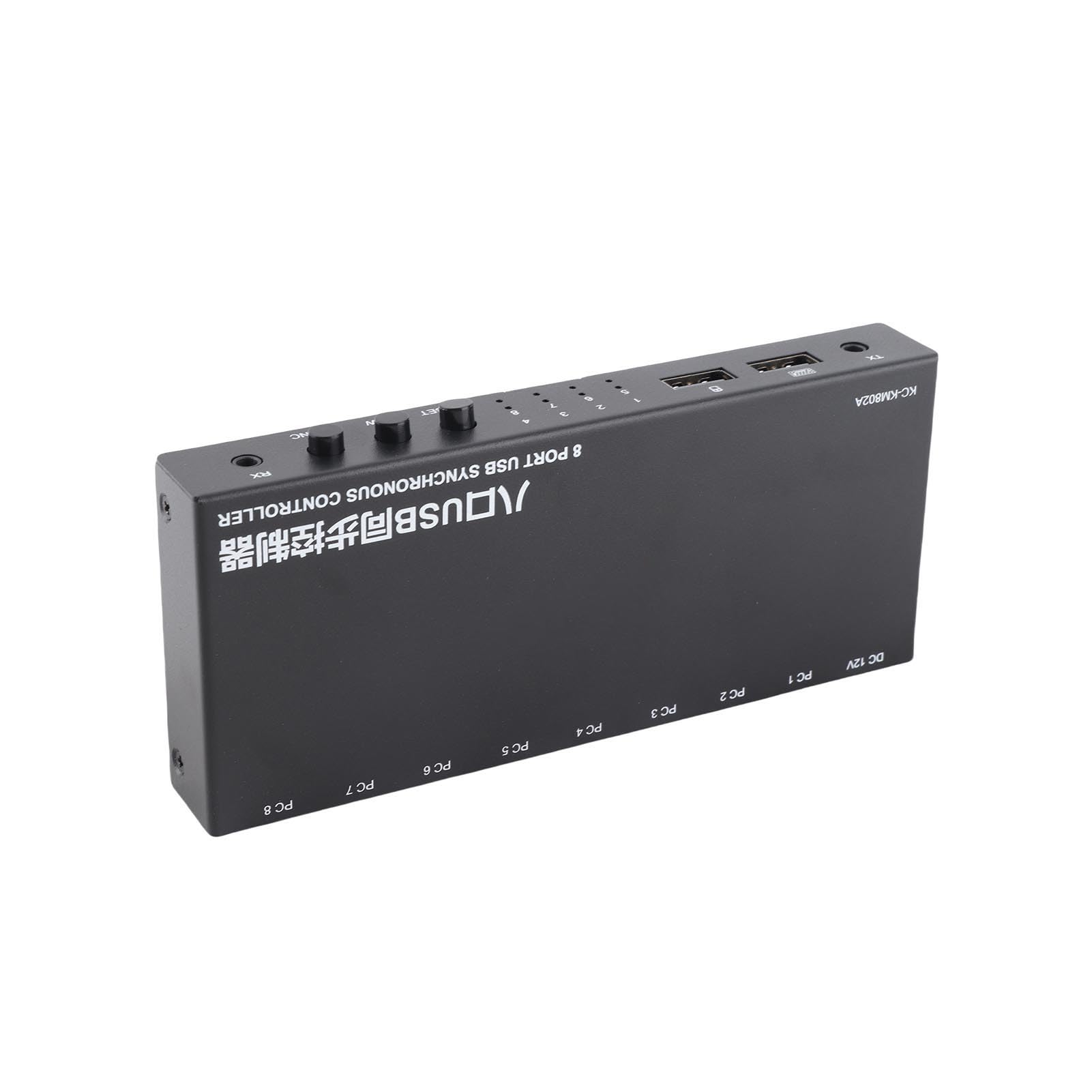 SIXRUN AIMOS 8 Puertos USB Sincronizador KVM Conmutador, Carcasa Metálica