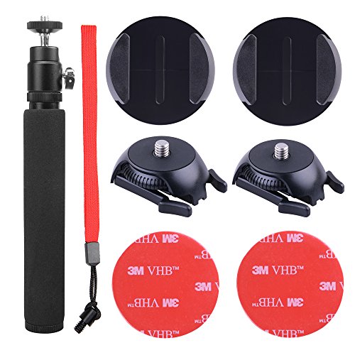 HOLACA 360 Cam Selfie Set for Samsung Gear 360 VR Camera&Gear 360 (2017 Edition), Including 1/4 Screw Buckle Mount, Monopod for Samsung Gear 360 Cam & Ricoh Theta S SC M15 Theta V Camera HOLACA 360 Cam Selfie Set for Samsung Gear 360 VR Camera&Gear 360 (2017 Edition), Including 1/4 Screw Buckle Mount, Monopod for Samsung Gear 360 Cam & Ricoh Theta S SC M15 Theta V Camera