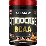 ALLMAX Nutrition AMINOCORE BCAA Powder, 8.18 Grams of Amino Acids, Intra and Post Workout Recovery...