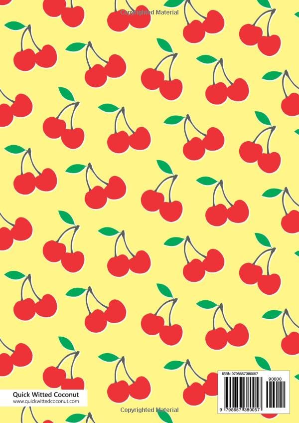 Sweet Cherry Notebook - A4: (Yellow Edition) Fun notebook 192 lined pages (A4 / 8.27x11.69 inches / 21x29.7cm) - Image 2