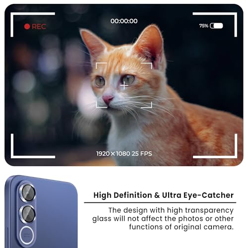 Image of ArmourPro Camera Lens Protector for Vivo V70 FE (6.83 Inches) Tough HD Individual Aluminum Alloy Rings 9H Camera Cover, Scratch-Resistant,Camera Lens Protection| Blue, 1 Pack