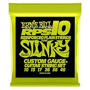 Ernie Ball Regular Slinky RPS Nickel Wound Electric Guitar Strings – 10-46 Gauge