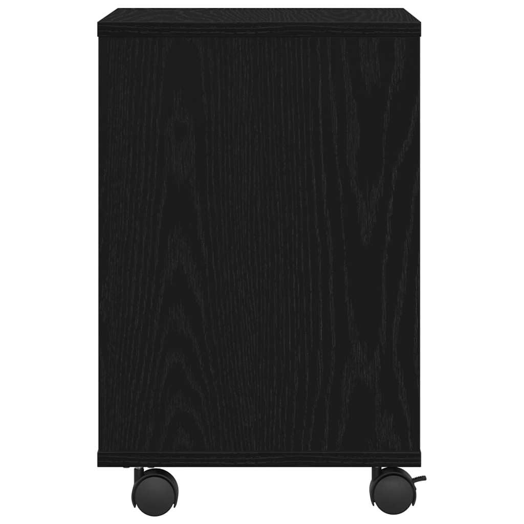 Supporto per stampante, carrello da ufficio, in legno, nero