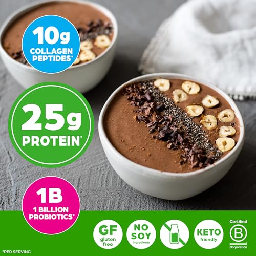 Orgain Organic 25g Protein + 10g Collagen Powder, Chocolate Fudge, 1.6lb - image 6