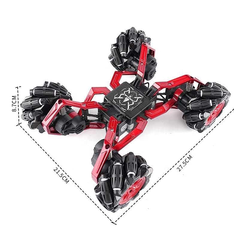 Image of Stunt Tires Racing CAR 1:12 Remote Control Stunt Plastic Rc Car with Hand Sensor Watch Twisting Vehicle Toy for Kids (Stunt Motion Metal Spider HQ)