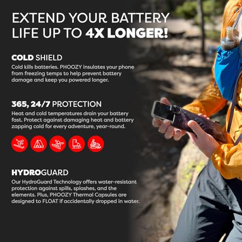 Image of PHOOZY Apollo II Thermal Phone Case with NASA-Derived Technology - Extends Battery Life 4X in Cold Weather and Heat - Military Grade 8-Foot Drop Protection Insulated Pouch - Medium Pink Camo