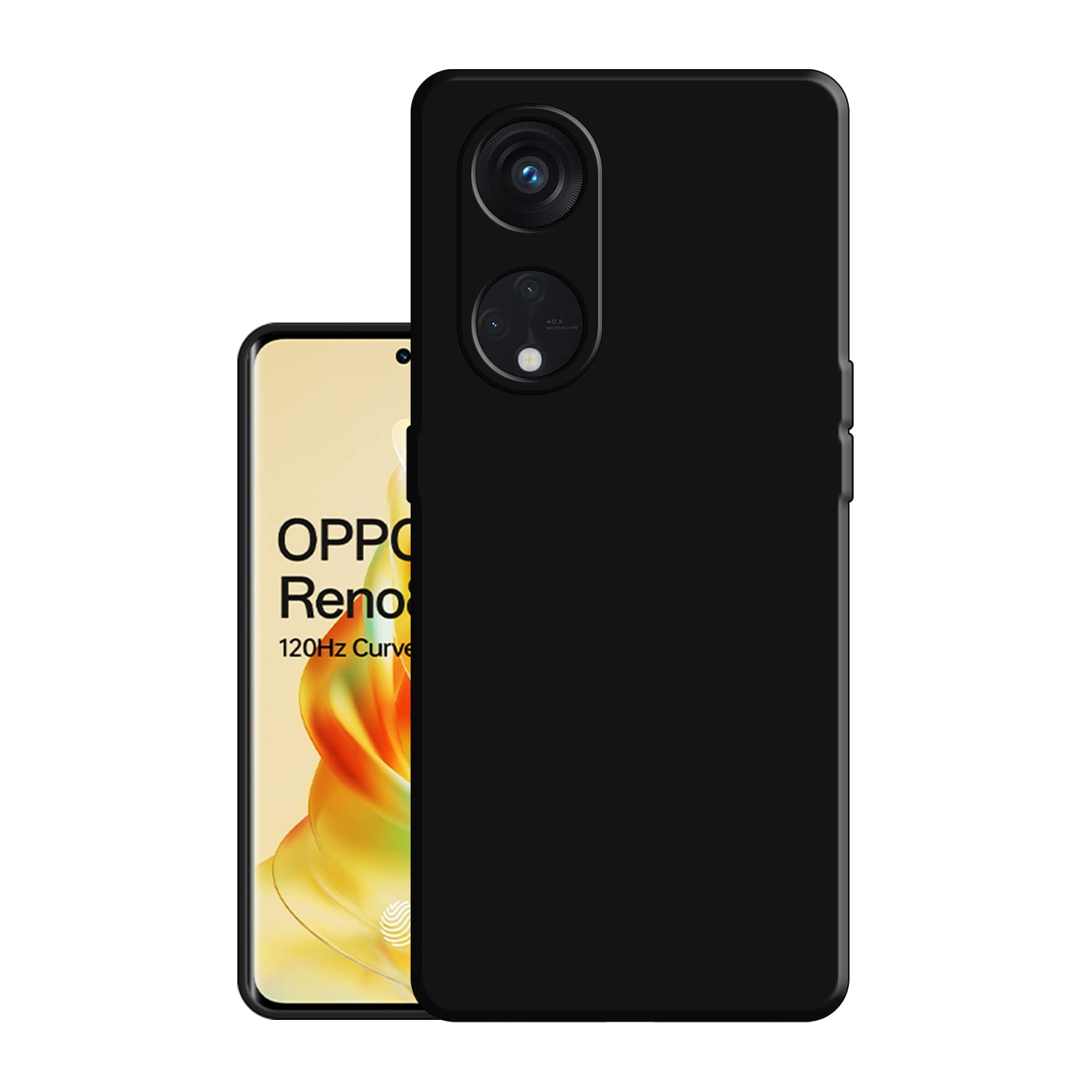 HELLO ZONE Exclusive Matte Finish Soft Back Case Cover for Oppo Reno 8T 5G - Black (B0BVM81MBW) Amazon Price History, Amazon Price Tracker