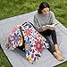 Dalzium Colourful Flower Patterns Car Seat Cover Baby Girl Boy, Carseat Canopy Cover Breathable Baby Carrier Cover Stroller Sun Shade Universal Fit Breastfeeding Cover