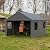 Benass 12x20 Carport, Heavy Duty Carport Canopy with Removable Sidewalls, Drive Through Portable Garage, Grey