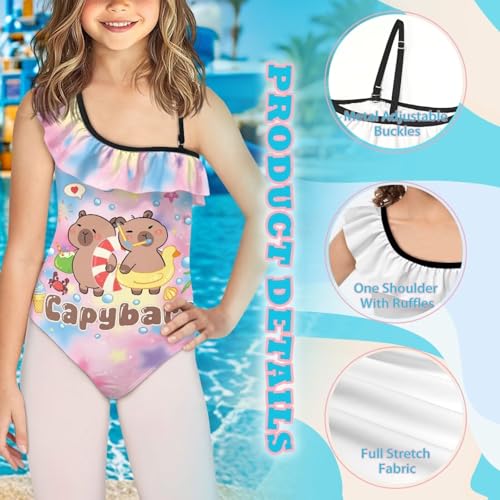Image of Yzaoxia Girls One Piece Swimsuits Bathing Suit for Kids Swimwear 3-14Y