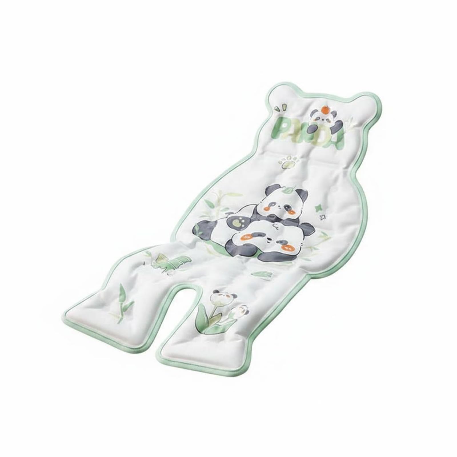 Single-Piece Stroller Seat Cushion Pad Stitched Quilted Stroller Cushion Binding Border Seat Liner Insert Padded, Panda Family-image-23