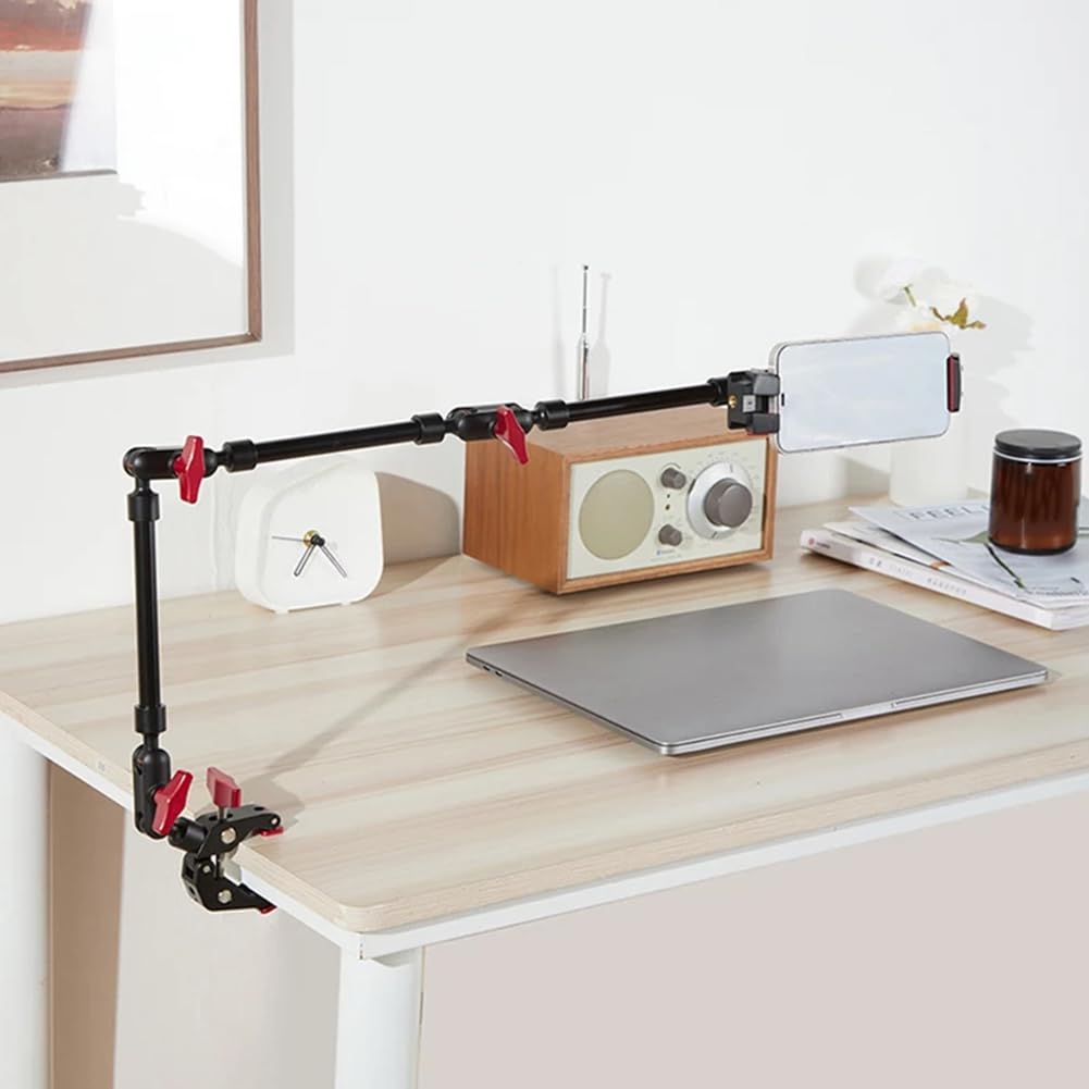Live Studio Azione Posizionamento Clip Stand, Mobile Phone Magic Stand Base, Tablet Stand Clip
