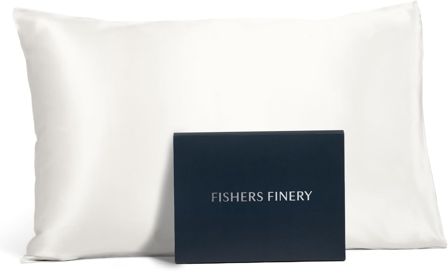 25mm 100% Pure Mulberry Silk Pillowcase (White Standard)