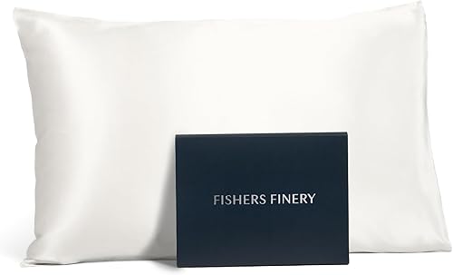 Fishers Finery Funda de almohada 100 % de seda pura de morera de .984 pulgadas), con calidad premiada por Good Housekeeping