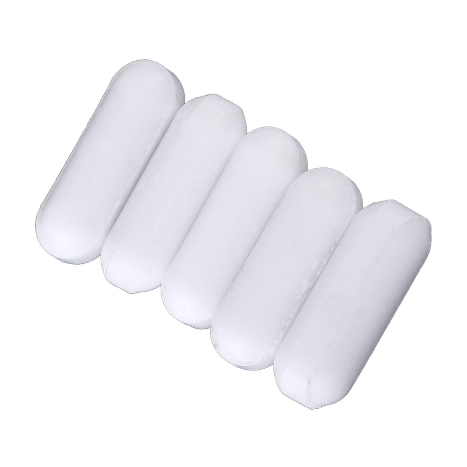 5pcs PTFE Stir Bars Type C White PTFE Stir Bar Laboratory Stirrer Flea for Magnetic Mixer (5 * 15mm)