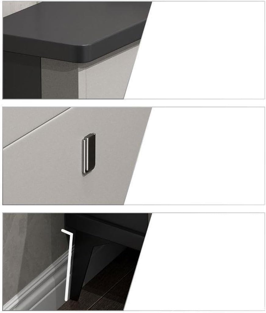 Freestanding Shoe Rack Locker Shoe Cabinet, Large-Capacity Flip-Type Entrance Cabinet, Simple Modern Storage Shoe Rack, Household Doorway Multifunctional Locker(Color:A) (A One Size)