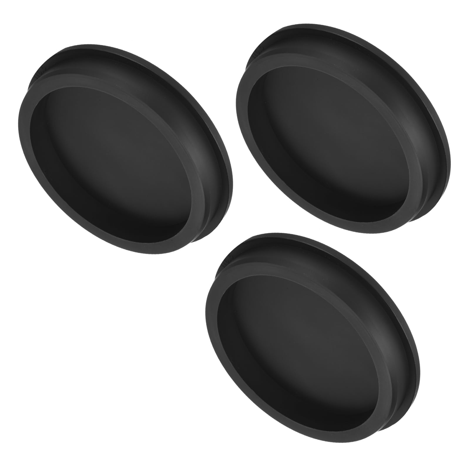 uxcell High Temp Silicone Plug Mount Dia 116.5mm/4.59 inch t Shaped Rubber Stopper Hole Plugs for Powder Coating Plating Waterproof Plugs Sealing Plugs Black Pack of 2(OD 125mm)