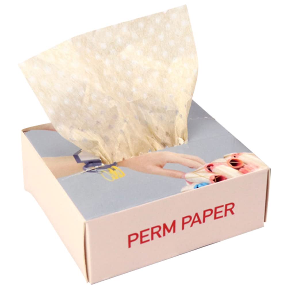 Beaupretty Salon Hair Perms Paper Sheets: 200Pcs Perm End Papers Hair Curling Paper Hairdressing Styling Tool for Hair Perming Hair Perm Rods Pads Hair Styling Tools
