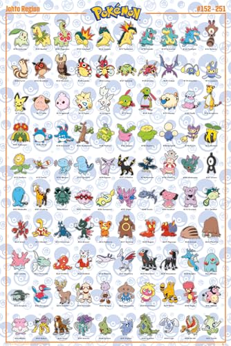 GB Eye FP4974 Maxi Poster Pok�mon Johto English 61 x 91.5cm