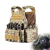 [Material] Dieses Produkt besteht aus verschlüsseltem 1000D-Material und ist verschleißfest. Atmungsaktiv. Klettverschluss Design. Die Schulterpolster sind mit Gurten versehen, um externe Geräte zu sichern.