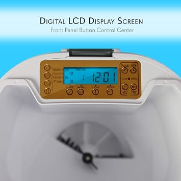SereneLife Automatic Dog Feeder, Programmable Dispenser with Voice Recording, Adjustable Dispense, LCD Display, Cat Feeder Automatic for Optimal Feeding Schedule