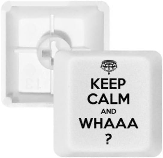 DIYthinker Quote Keep Calm and Whaaa Black Keycap Mechanical Keyboard PBT Gaming Upgrade Kit