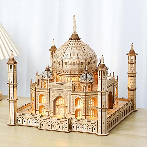 Bennama 3D Wooden Puzzles Persian Love Palace Kits Includes Light Strip, Brainteaser And Puzzle For Halloween/Birthday,Gifts For Adults And Teens To Build Combination #TOP1