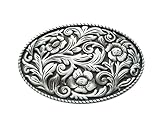Schnalle123 Gürtelschnalle Western Texas Cowboy Blume 3D Optik für Wechselgürtel Gürtel Schnalle Buckle Modell 104
