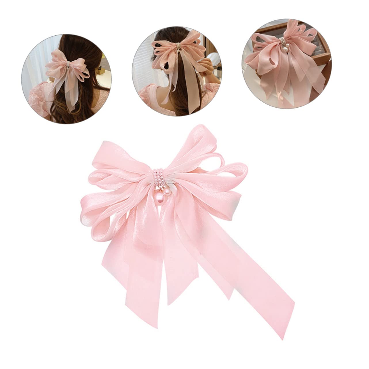 FRCOLOR 10pezzi Fermaglio Per Fiocco Perle Per Donne e Ragazze Accessorio Elegante Per Feste Cerimonie e Uso Quotidiano Per Ogni Occasione