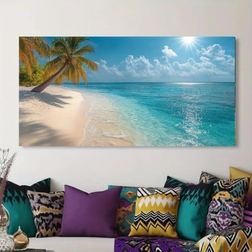 Impression sur toile de mer hawaïenne 20x40cm sans cadre décoration murale salon