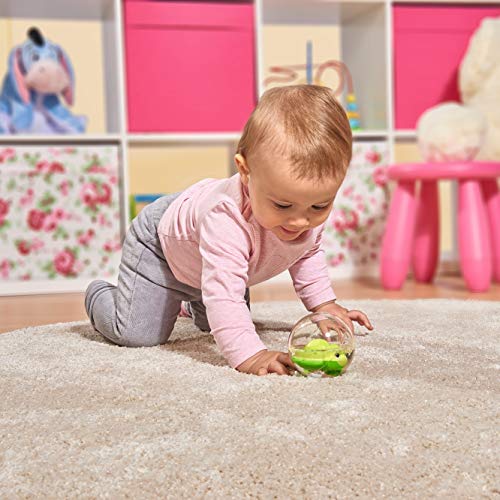 Simba 104010105 - ABC Greif-und Badeball, weicher, flexibler Ball, gefüllt mit Wasser, Schildkröte und bunten Perlen, 8cm, ab 12 Monate