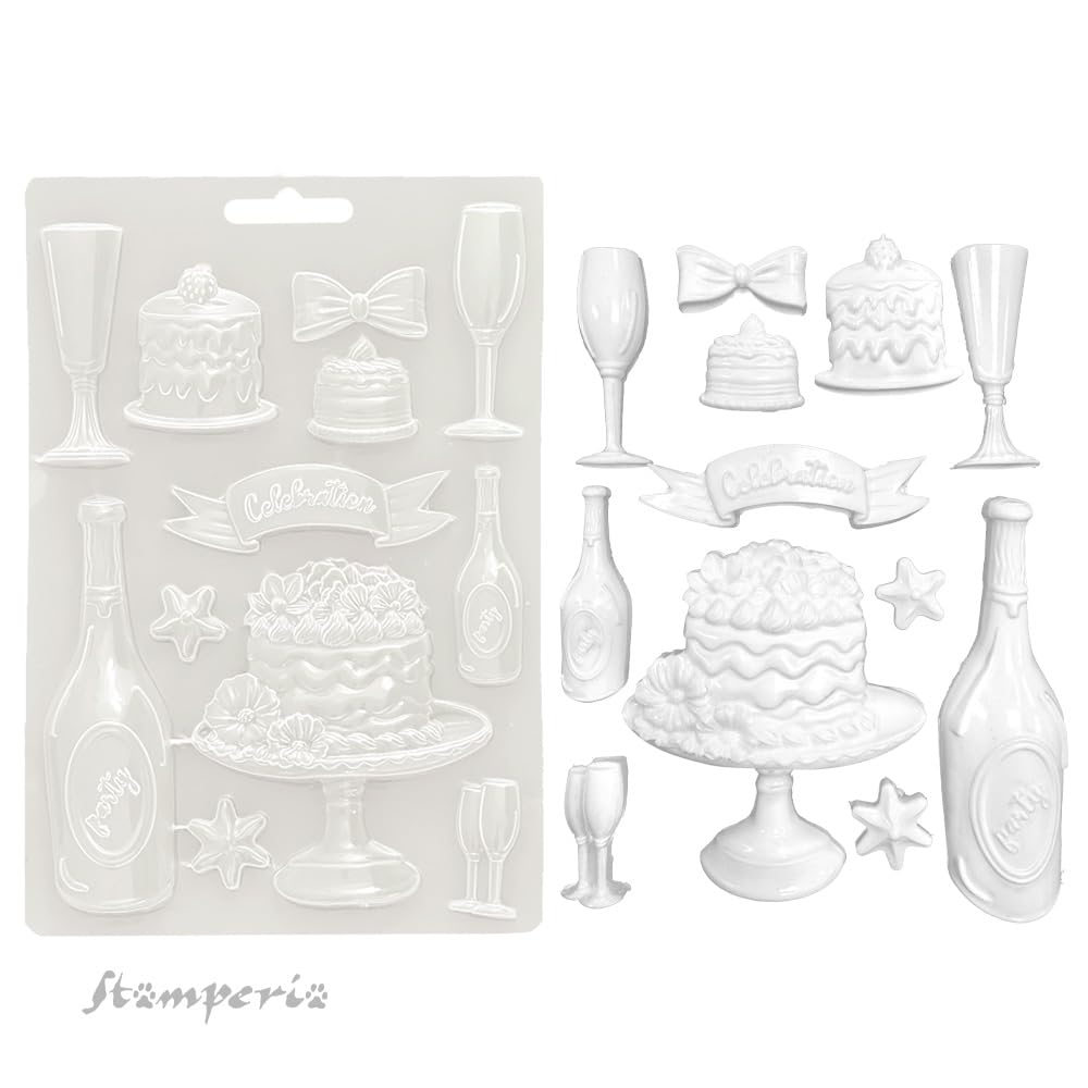 Stamperia K3PTA5667 Soft Mould A5, Grey, 14.8 x 21 x 1.1 cm, 14,8 x 21 x 1,1 cm - Image 2