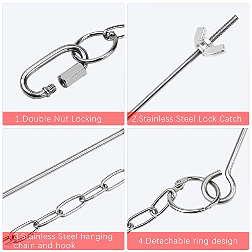 Yotako 3 Stks Kip Groenten Spies Fruit Voedsel Houder, Kicthen Swing voor Kippen, Huisdier Kip Groente Opknoping Feeder… - Afbeelding 4