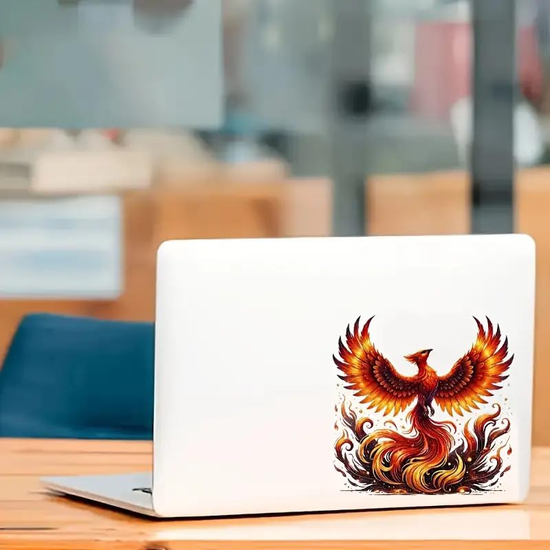 Burning Phoenix PCW winylowe naklejki samochodowe naklejki wodoodporne samoprzylepne naklejki na samochody, laptopy, ciężarówki, motocykle, ścianę, okno, bagaż, osłona na drzwi, naklejka dekoracyjna