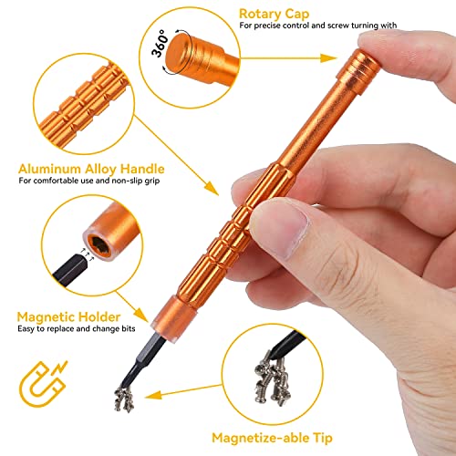 image for maosnwei Upgraded All-in-One Magnetic Eyeglass Repair kit with Magnify