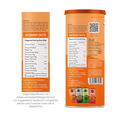 Image of Puffnuts COMBO of 4 Roasted and Flavoured Makhana | Healthy Snack | Namkeen Snacks | Puffed Snacks | Gluten Free | Cholesterol Free | Protein Rich | Fiber Rich | With Calcium & Magnesium | Roasted in Olive Oil - 308g (Pack Of 4 x 77g, Mint Masti, Peri Peri, Salt & Pepper, Tangy Tomato)