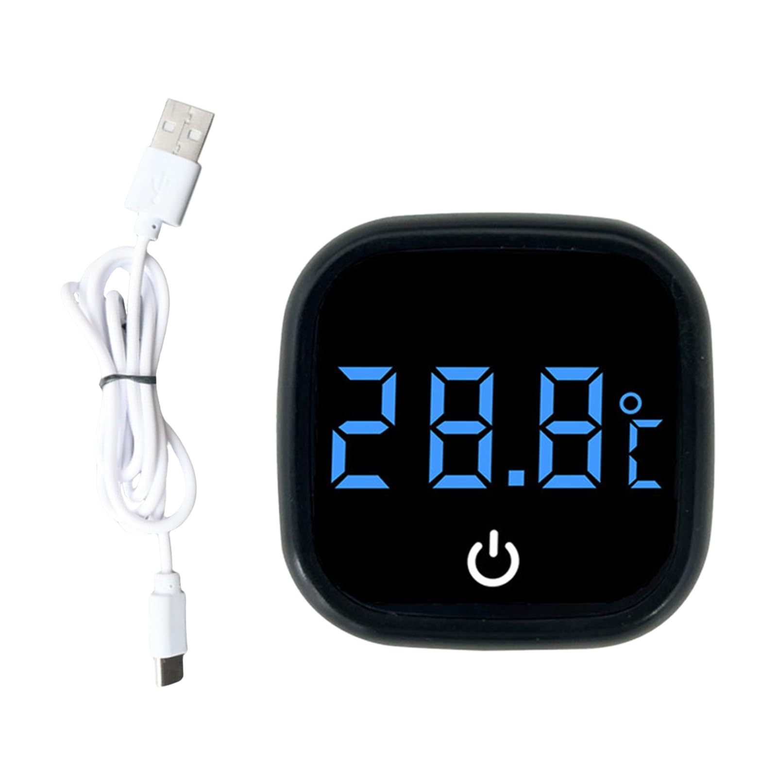 Tsophreniq Display Aquariums Thermometers for Freshwater and Saltwater Tanks with Rechargeable Feature Display Water Thermometers
