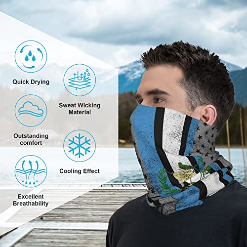 Image of 4Pcs Magic Headwear Neck Gaiter Tube Scarf Headbands Bandana Balaclava for Outdoor Running Cycling Skating Work Out