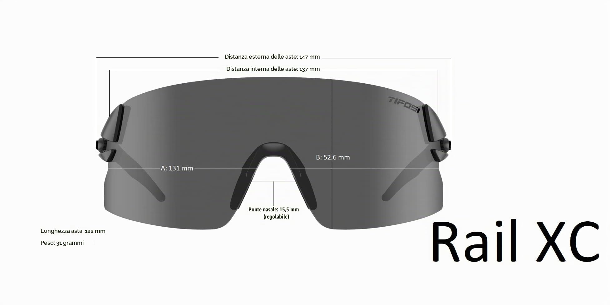 Tifosi Rail Xc Clarion Fototec Single Lens Sunglasses