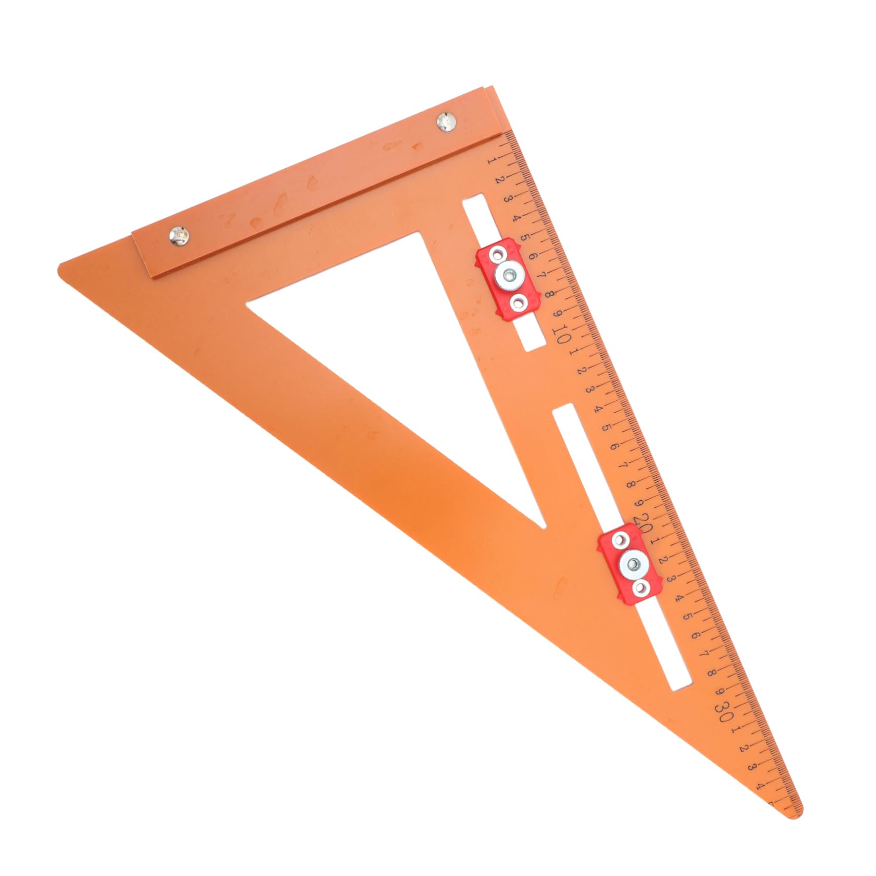 Regla Triangular De Posicionamiento Eléctrica 220x380 Mm Herramienta De Medición Para Carpintería Ángulos Precisión Portátil Uso Profesional Carpintería y Dibujo Técnico